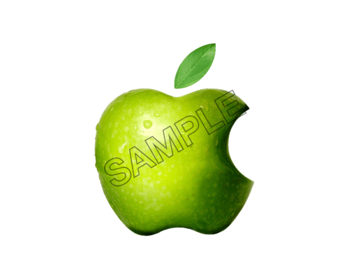 apple logo green color sample image png