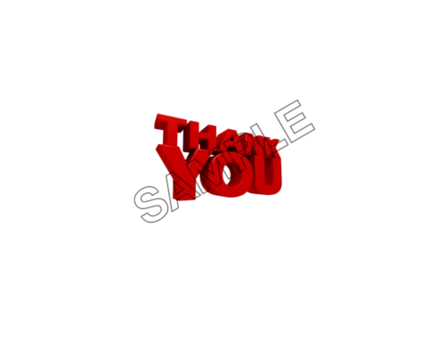 thank you word effect logo icon sample png