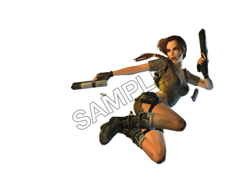 lara croft action jump sample image png