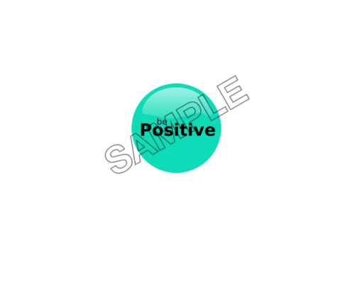 be positive wonderful word effect logo icon sample png