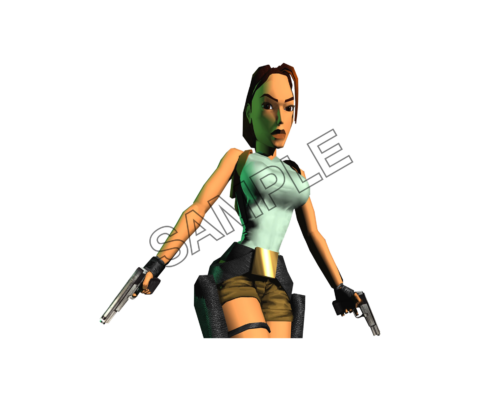 lara croft charm sample image png