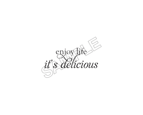 LIFE IS DELICIOUS sample image png