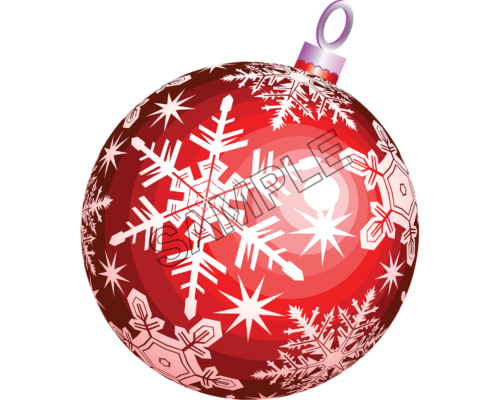 christmas red ball sample image png