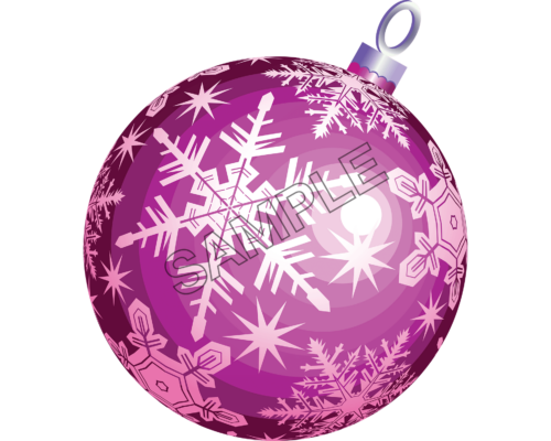 christmas violet ball sample image png