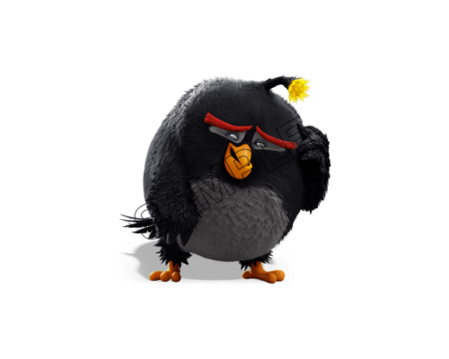 comic angry birds blacky sample image png