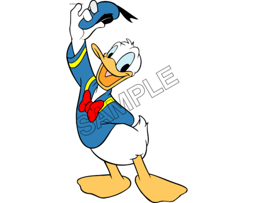 Donald Duck salute sample image png