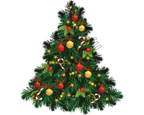 christmas decorated tree sample image png