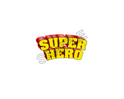 super hero word sample image png