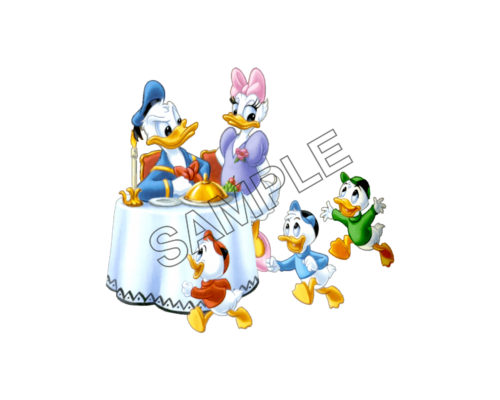 Donald Duck and family sample image png