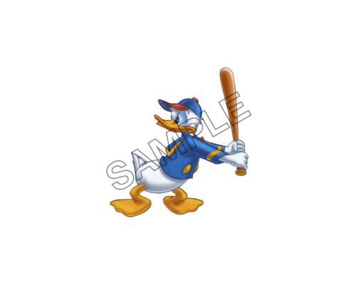 Donald Duck plays baseball sample image png