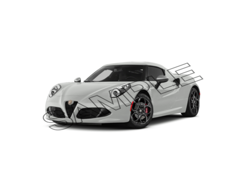 white color alpha romeo car sample image png